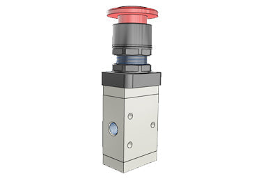 Airtac M3PM210-08: Manual Valve. 3 Way - M3PM21008R