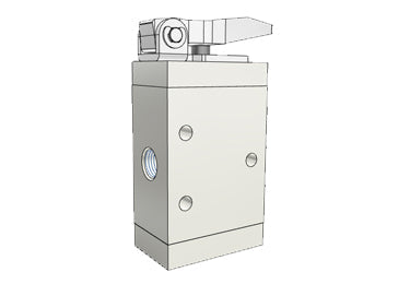 Airtac M3D210-08: Manual Valve. 3 Way - M3D21008T