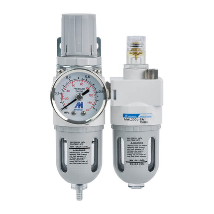 Mindman MACP200 Series: Air Preparation Unit (FRL Combination) - MACP200-6A-B