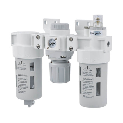 Mindman MACT403 Series: Air Preparation Unit (FRL Combination) - MACT403-8A-NFPR-5u-T10-G
