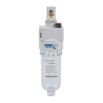 Mindman MAL200 Series: Air Preparation Unit (Lubricator) - MAL200L-6A-MR-B-G