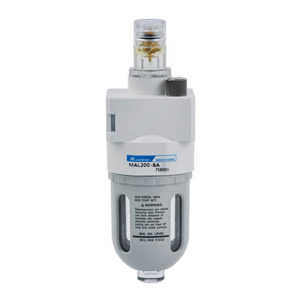 Mindman MAL200 Series: Air Preparation Unit (Lubricator) - MAL200-6A-ND-B-G