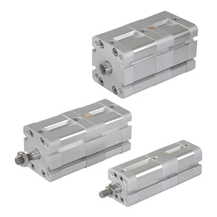 Mindman MCJI-3 Series: Compact Cylinder (Jig Cylinder) (ISO 21287) Multi-Position Type - MCJI-31-63-20×20