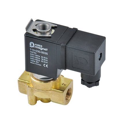 Mindman MCT Series: 3-Port 2-Position Plunger Type Solenoid Valve (Normally Closed) - MCT-15-6-J-C-4-D-DC24-G