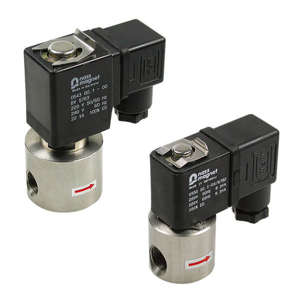 Mindman MUSC Series: 2-Port 2-Position Direct-Acting Plunger Solenoid Valve (Normally Closed) - MUSC-08-1-J-3E-G-A-DC24