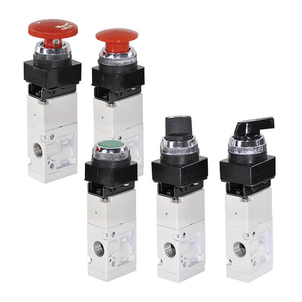Mindman MVMB-220 Series: Mechanical Valve (3-Port) - MVMB-220-3PP-22B
