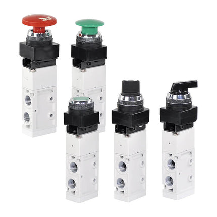 Mindman MVMB-220 Series: Mechanical Valve (5-Port) - MVMB-220-4PP-30B