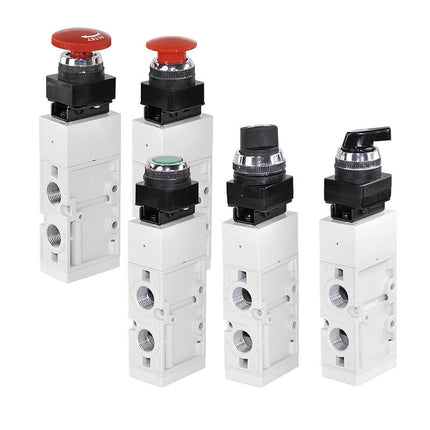 Mindman MVMB-300 Series: Mechanical Valve (5-Port) - MVMB-300-4PB-22R-NPT