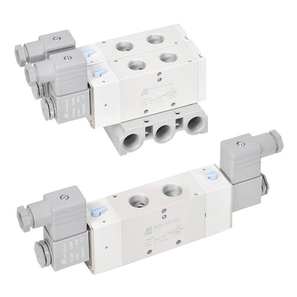 Mindman MVSE-300 Series: 5-Port / 3-Port Solenoid Valve Manifold - MVSE-300-5B10-G