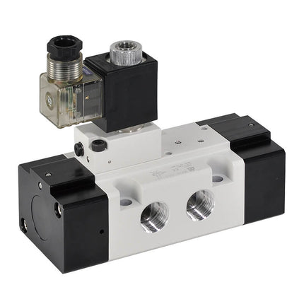 Mindman MVSE-510 Series: Solenoid Valve (5-Port 2-Position) - MVSE-510-4E2-DC24-L-NPT