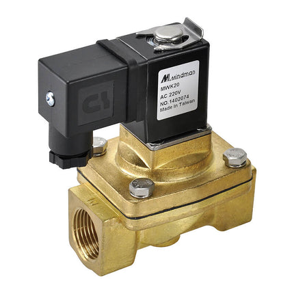Niscon MWD-MWK Series: 2-Port 2-Position Pilot Diaphragm Type Solenoid Valve (Normally Closed) - MWK-15-N-3E-AC110-NPT
