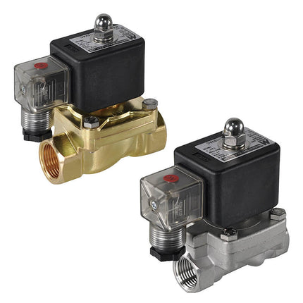 Mindman MXPV Series: 2-Port 2-Position Pilot-Operated Diaphragm Solenoid Valve (Normally Closed) - MXPV-14-V-G-LO-AC220-G