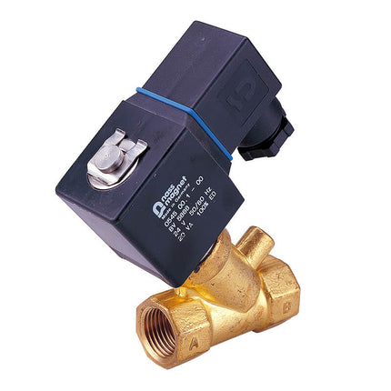 Mindman MYA/MYS Series: 2-Port 2-Position Piston Solenoid Valve (Normally Closed) - MYA-15-J-3E-AC110-NPT