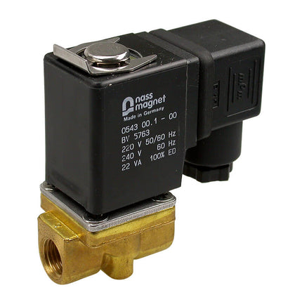 Mindman MZS Series: 2-Port 2-Position Direct-Acting Plunger Solenoid Valve (Normally Closed) - MZS-15-6-T-4-D-DC24