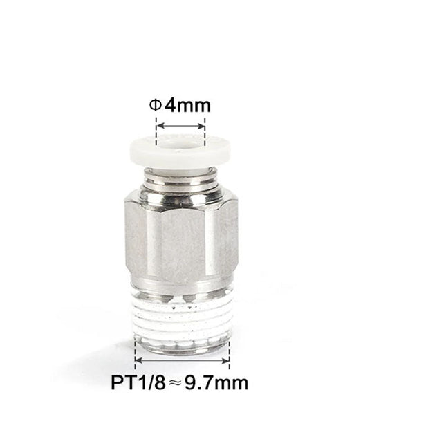 Airtac PC: Male connector--One-touch fittings(stainless steel) - PC401-S