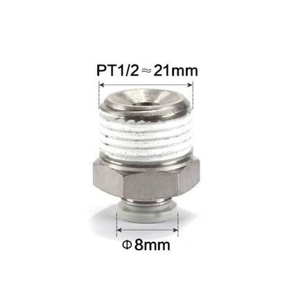 Airtac PC: Push Lock Fitting. Male Connector - PC804