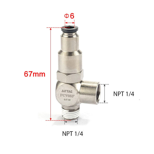 Airtac PCV: Non-Return Valve - PCV08FT