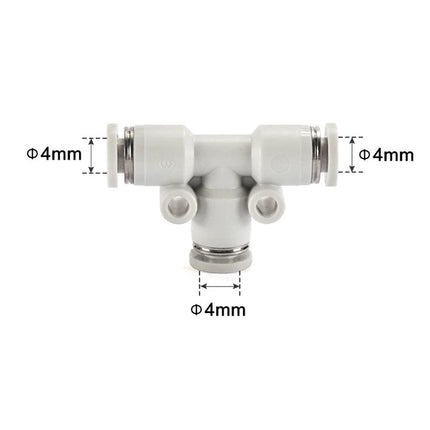 Airtac PE: Push Lock Fitting. Union Tee - PE4
