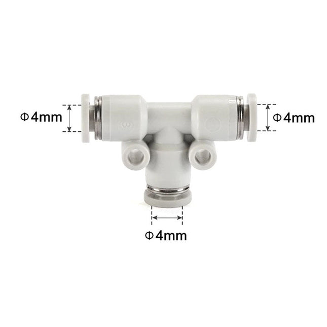 Airtac PE: Push Lock Fitting. Union Tee - PE4