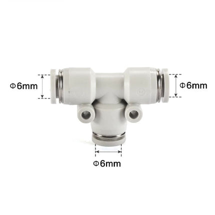 Airtac PE: Push Lock Fitting. Union Tee - PE6