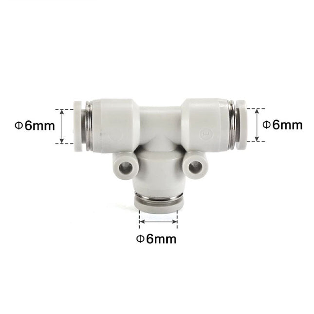 Airtac PE: Push Lock Fitting. Union Tee - PE6