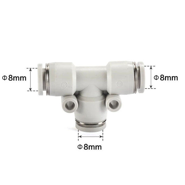 Airtac PE: Push Lock Fitting. Union Tee - PE8