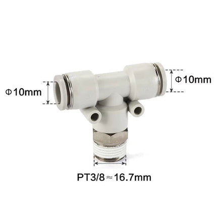 Airtac PEB: Push Lock Fitting. Male Branch Tee - PEB1003D