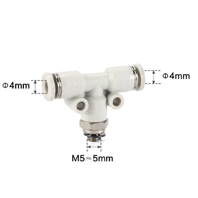 Airtac PEB: Push Lock Fitting. Male Branch Tee - PEB4M5