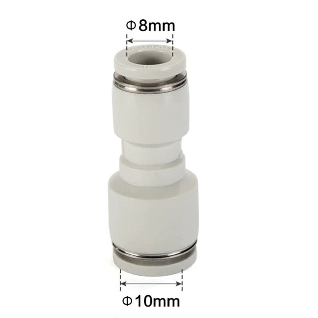 Airtac PG: Push Lock Fitting. Different Diameter Straight - PG10-8D