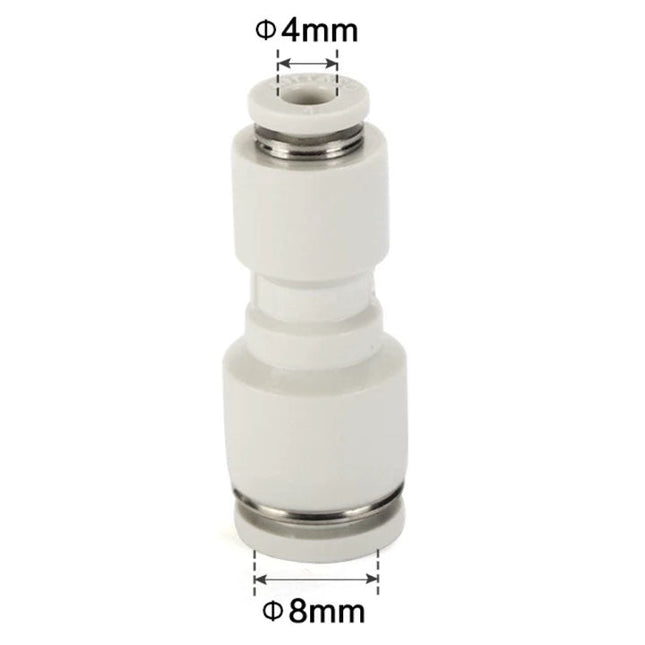 Airtac PG: Push Lock Fitting. Different Diameter Straight - PG8-4D