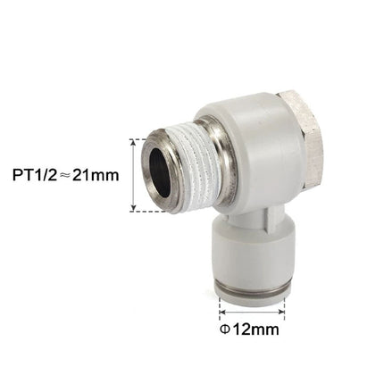 Airtac PH: Push Lock Fitting. Universal Male Elbow - PH1204D