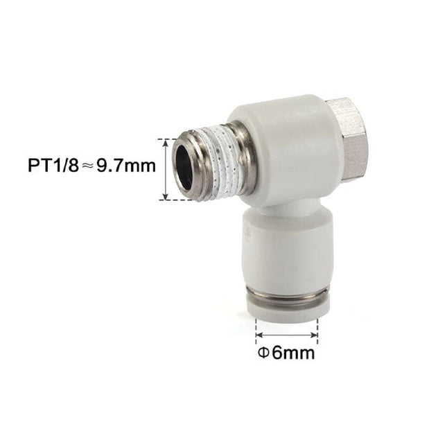 Airtac PH: Push Lock Fitting. Universal Male Elbow - PH601D