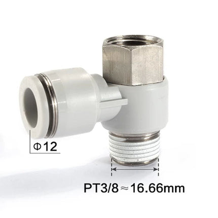 Airtac PHF: Push Lock Fitting. Double Universal Female Elbow - PHF1203