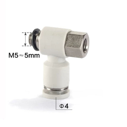 Airtac PHF: Push Lock Fitting. Double Universal Female Elbow - PHF4M5D