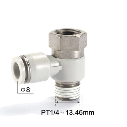Airtac PHF: Push Lock Fitting. Double Universal Female Elbow - PHF802