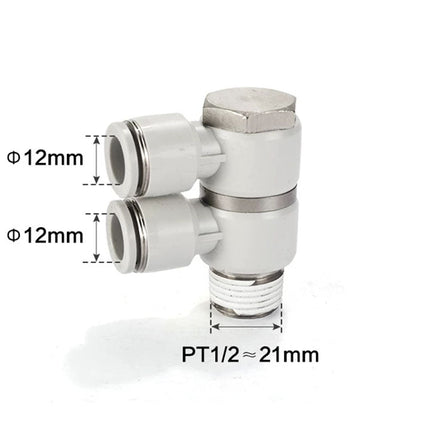 Airtac PHW: Push Lock Fitting. Double Universal Male Elbow - PHW1204D