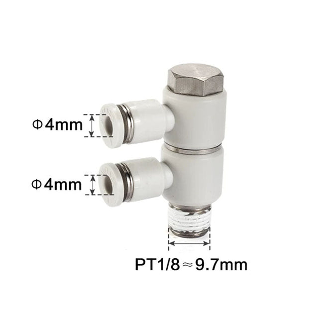 Airtac PHW: Double universal male elbow--One-touch fittings(stainless steel) - PHW401-S