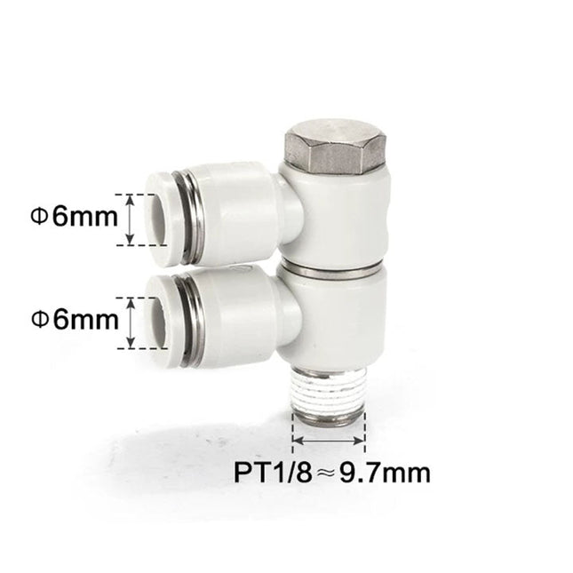 Airtac PHW: Push Lock Fitting. Double Universal Male Elbow - PHW601D