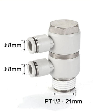 Airtac PHW: Double universal male elbow--One-touch fittings(stainless steel) - PHW804D-S