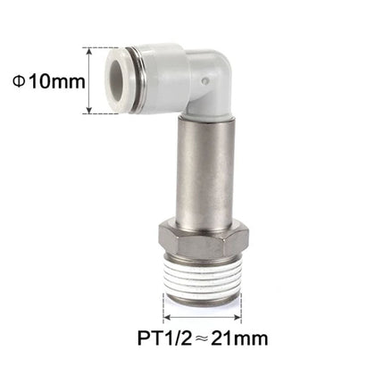 Airtac PLL: Push Lock Fitting. Extended Male Elbow - PLL1004D