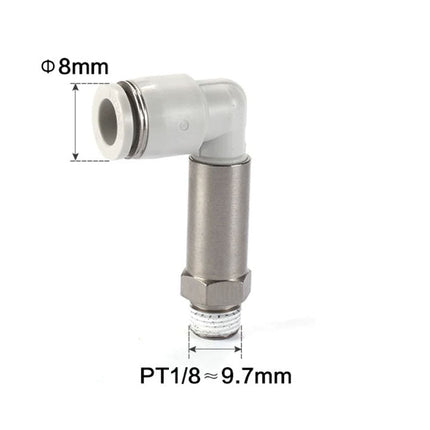 Airtac PLL: Push Lock Fitting. Extended Male Elbow - PLL801