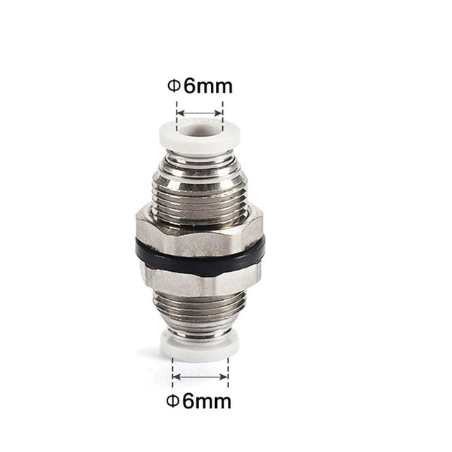 Airtac PM: Push Lock Fitting. Bulkhead Union - PM6D