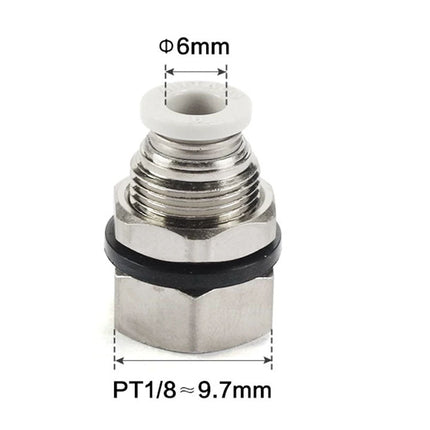 Airtac PMF: Push Lock Fitting. Bulkhead Connector - PMF601