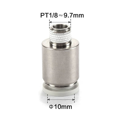 Airtac POC: Male connector--One-touch fittings(stainless steel) - POC1001-S