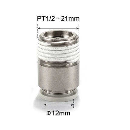 Airtac POC: Push Lock Fitting. Male Connector Rounded - POC1204D