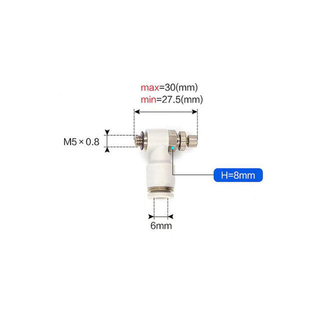 Airtac PSL: Air Flow Control Valve - PSL6M5AD