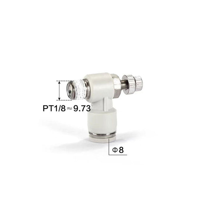 Airtac PSL: Accessories-speed controllers(stainless steel)  - PSL801BD-S