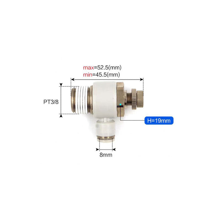 Airtac PSL: Accessories-speed controllers(stainless steel)  - PSL803AD-S