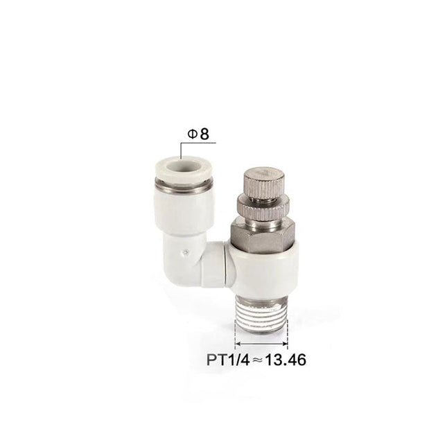 Airtac PSS: Accessories-speed controllers(stainless steel)  - PSS802AD-S