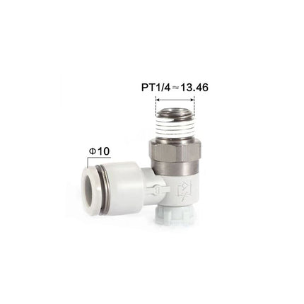 Airtac: Stainless Steel Push-Lock Type Flow Control Valve - PTL1002B-S